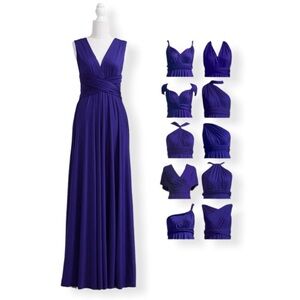 Second Plus Midnight Blue Infinity Dress